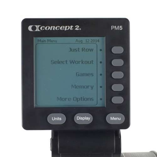 top rowing machine console